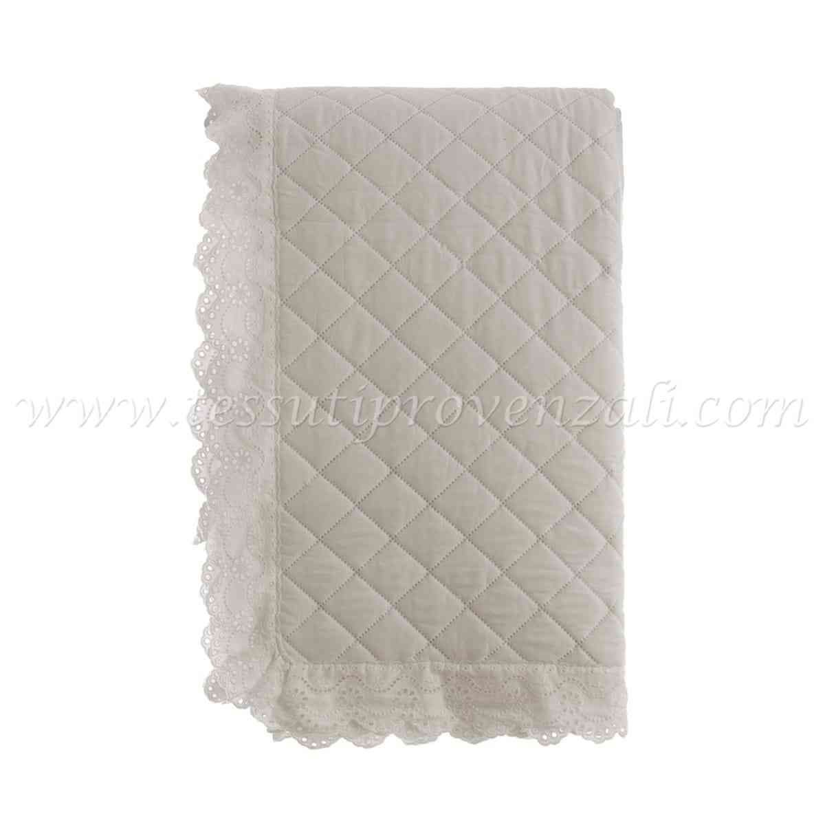 Blanc Mariclo trapuntino matrimoniale serie Estate di Sangallo colore naturale