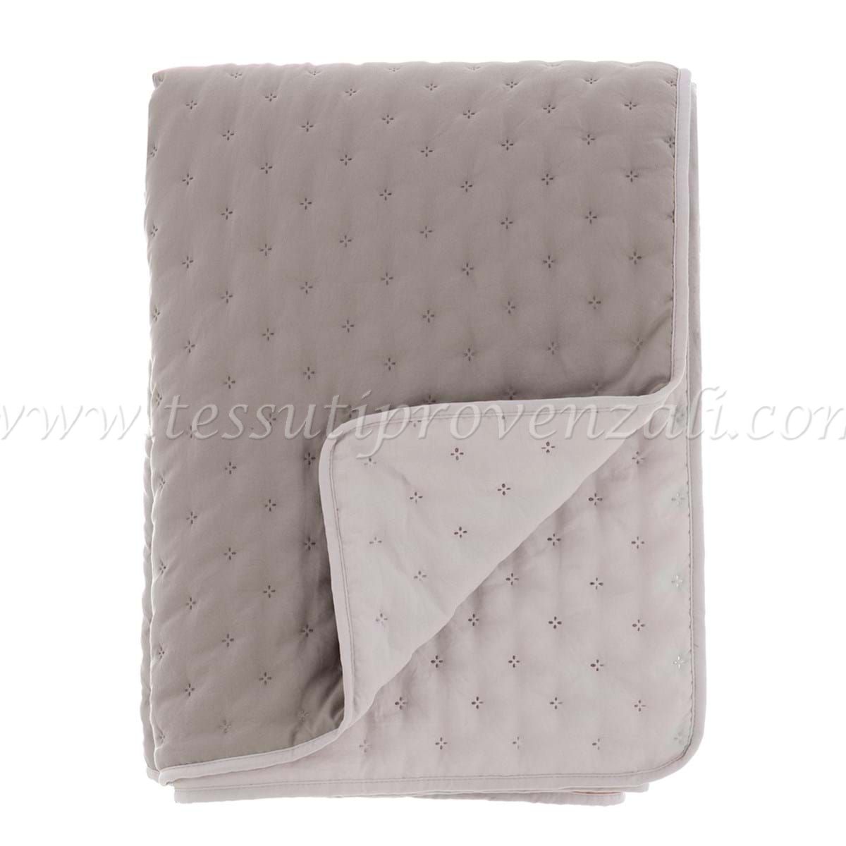 Blanc Mariclo trapuntino piazza e mezza serie Bicolore reversibile tortora / beige 120 gsm