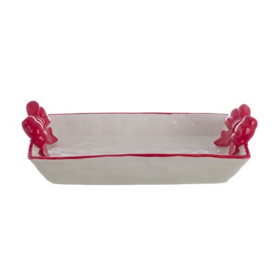 Blanc Mariclo vassoio con fiocchi serie Candy cm. 24x14