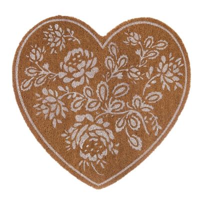 Blanc Mariclo zerbino a forma di cuore in cocco shabby chic