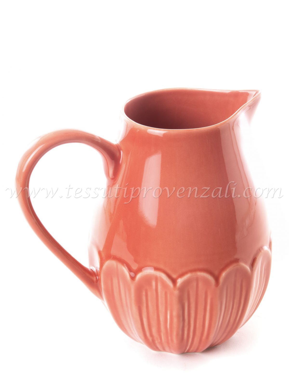 Brocca serie Pétale colore corallo altezza cm.20