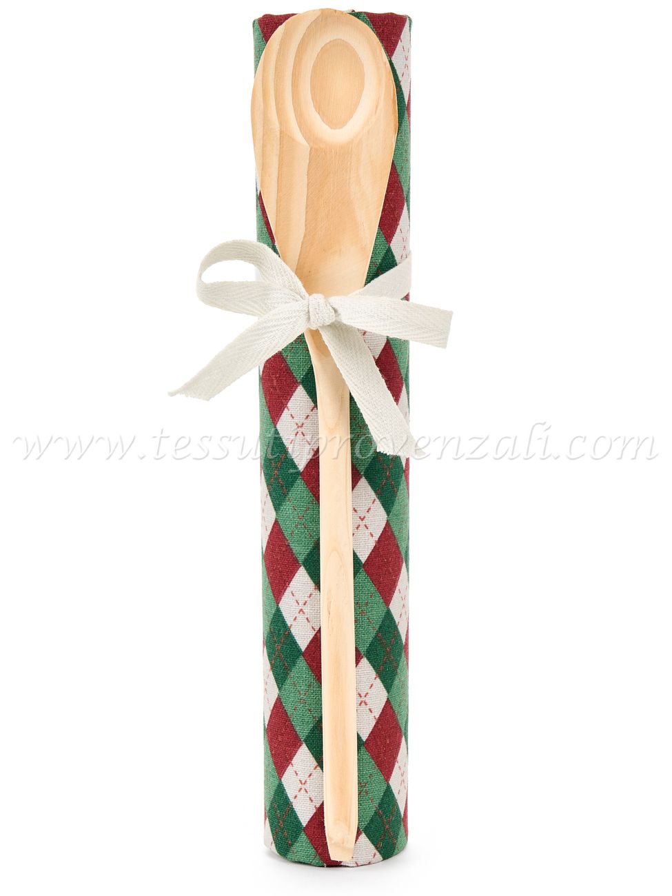 Canovaccio con mestolo in legno serie Winter Wish Nuvole di Stoffa variante E