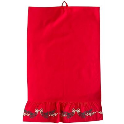 Canovaccio in cotone con balza ricamata serie Fancy Clodette
