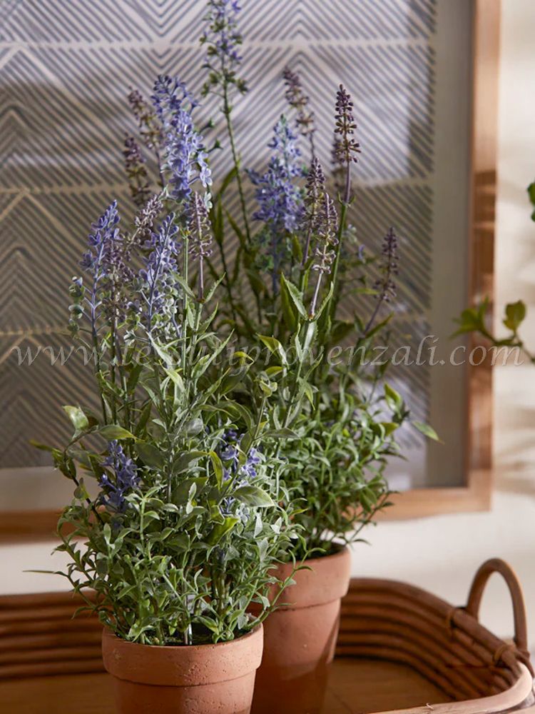 EDG Kunstpflanze Lavendel mit Topf Hhe 50 cm