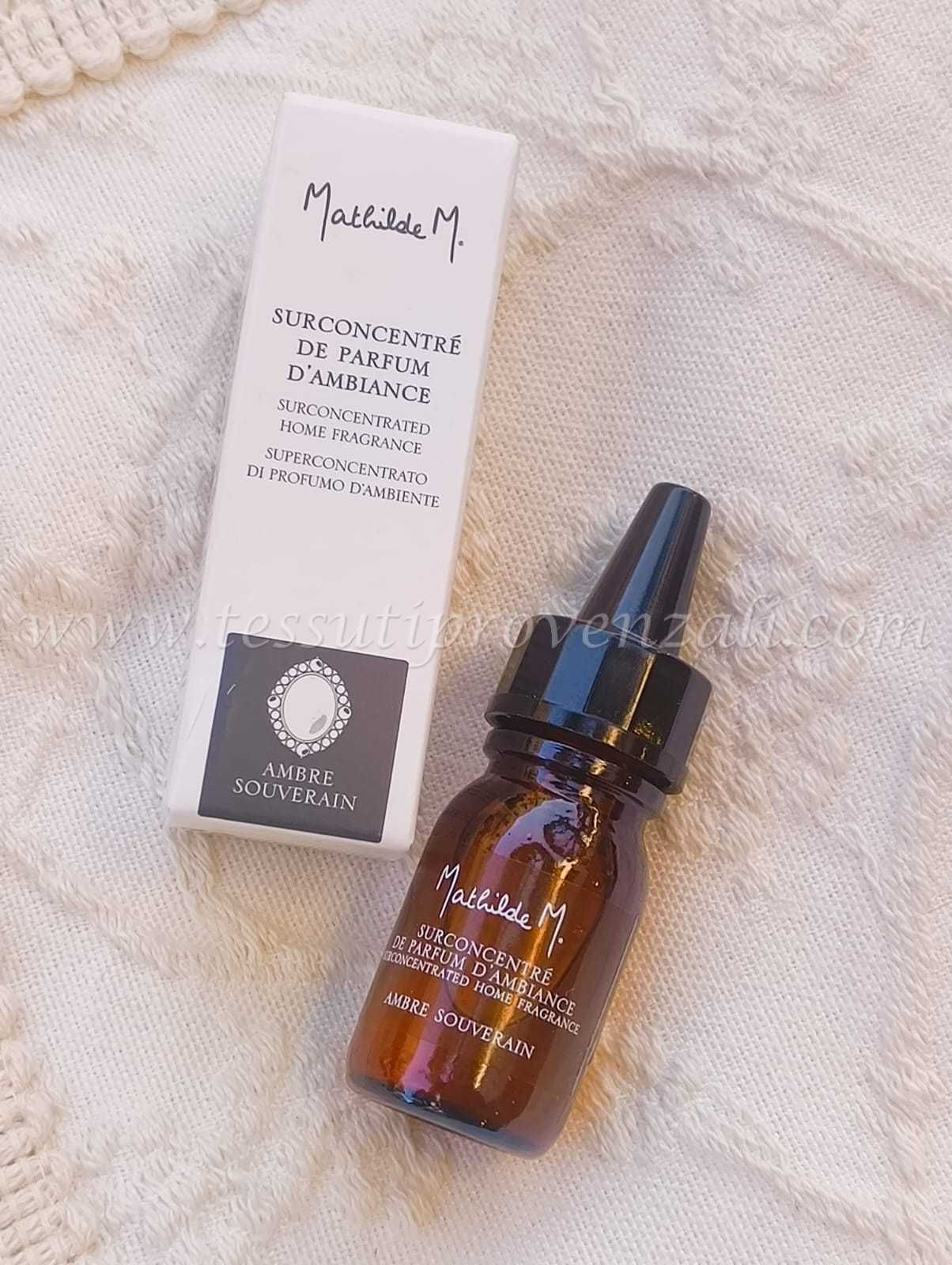 Essenza superconcentrata per diffusori elettrici o bruciaessenze Mathilde M. profumazione Ambre Souverain