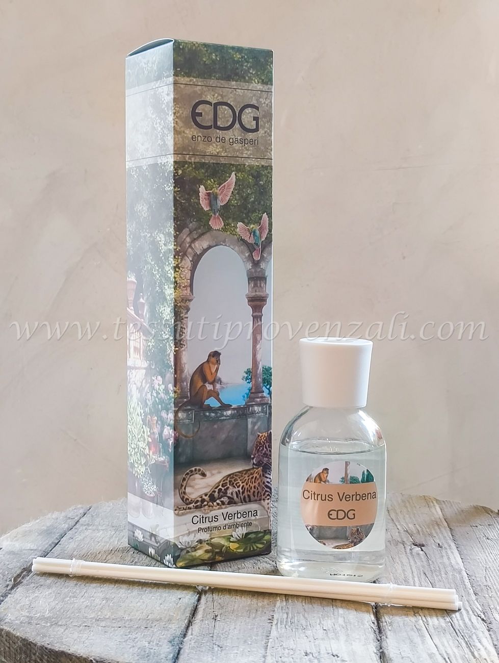 Profumatore ambienti con bastoncini EDG - 100 ml. profumazione Citrus Verbena
