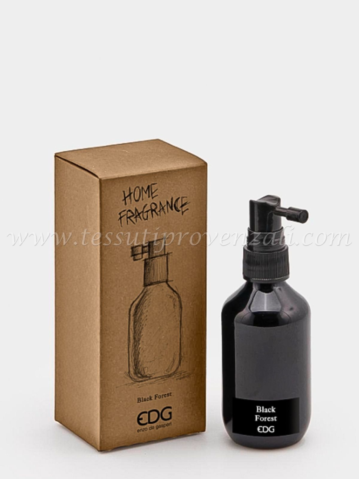 Profumo spray per ambienti EDG 100 ml. profumazione Black Forest