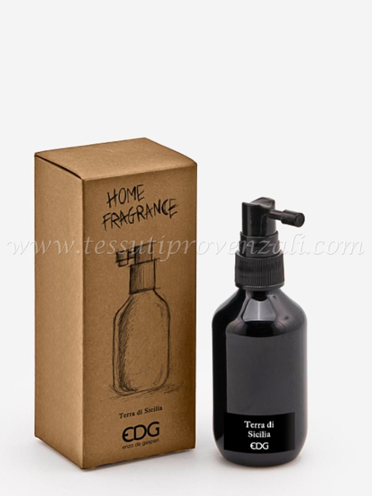 Profumo spray per ambienti EDG 100 ml. profumazione Terra di Sicilia