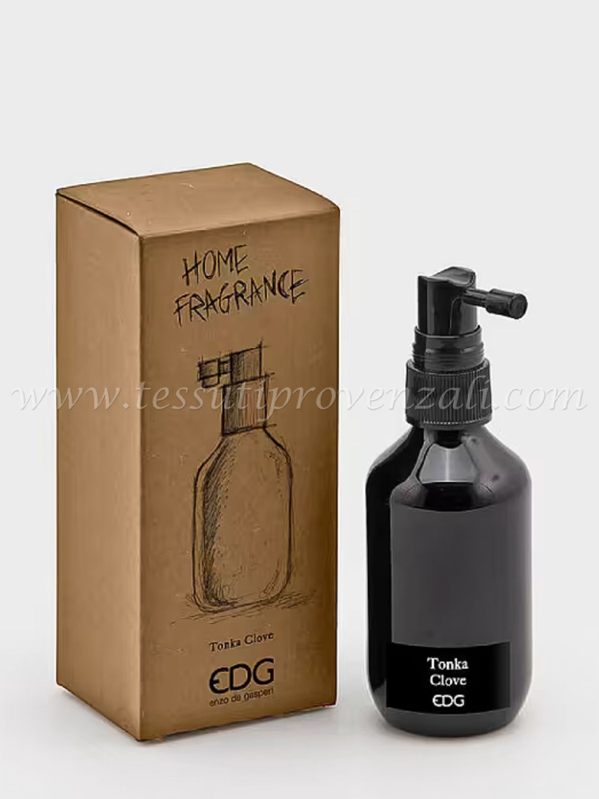 Profumo spray per ambienti EDG 100 ml. profumazione Tonka Clove