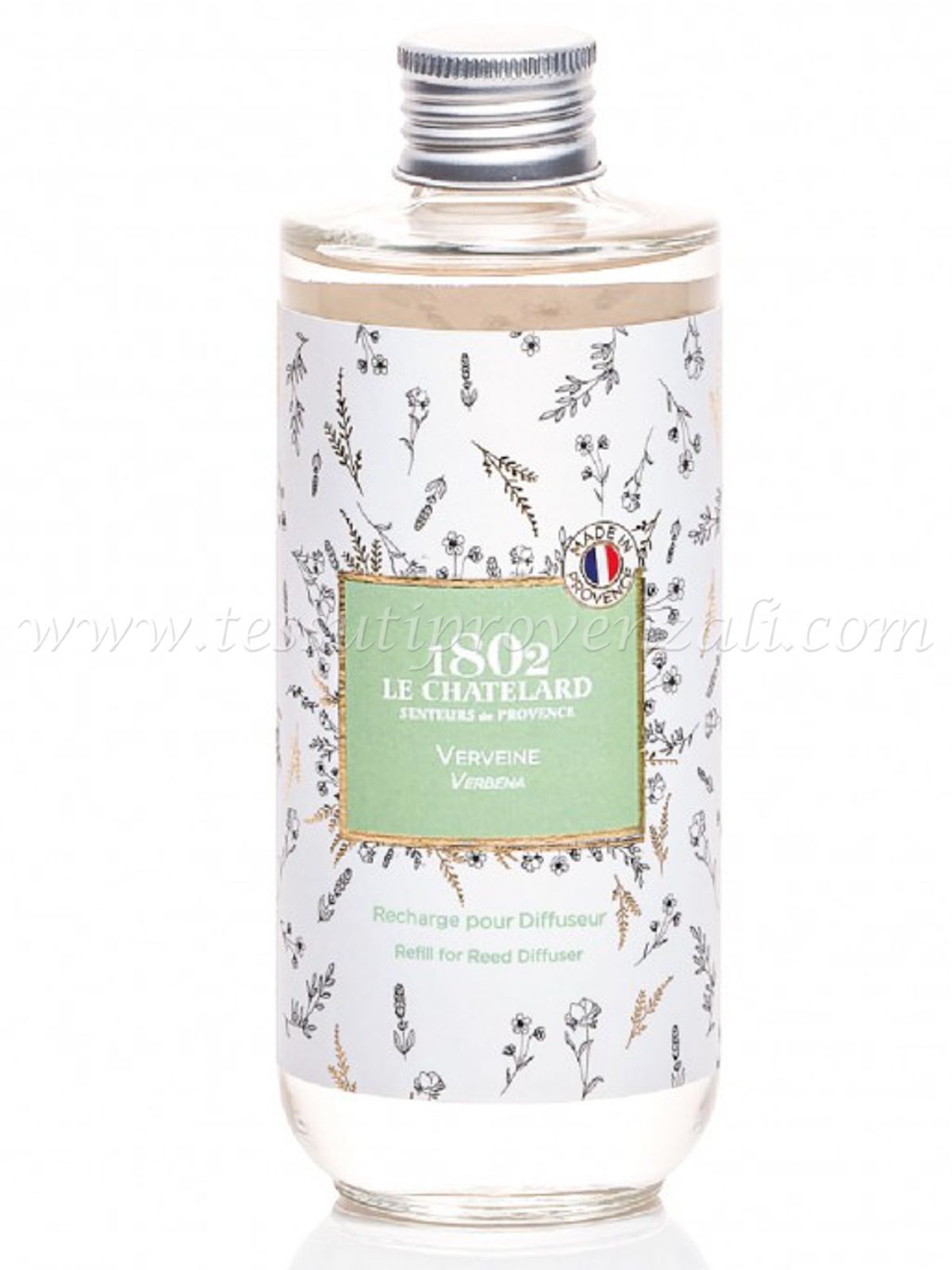 Ricarica di profumo per diffusori con bastoncini Le Chatelard 200 ml. profumazione Verveine