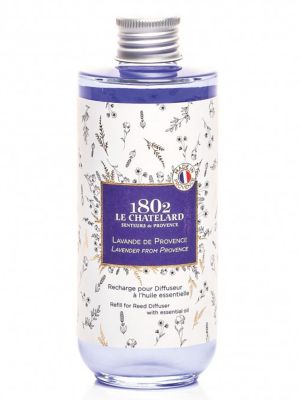 Ricarica di profumo per diffusori con bastoncini Le Chatelard 200 ml. profumazione Lavande de Provence