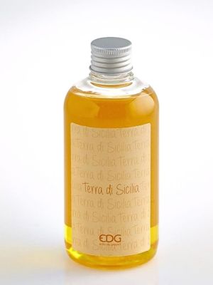 Ricarica profumo per diffusori con bastoncini EDG 250 ml. profumazione Terra di Sicilia