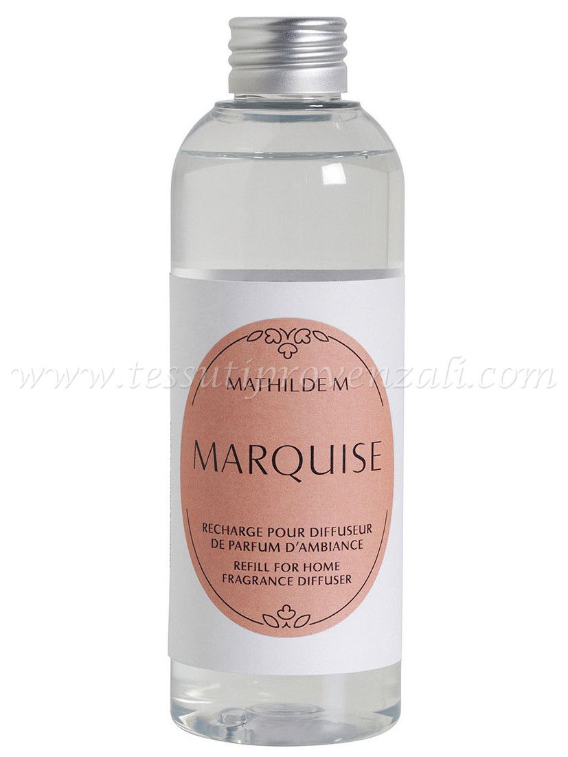 Ricarica profumo per diffusori con bastoncini Mathilde M. profumazione Marquise 200 ml.
