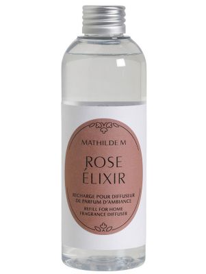 Ricarica profumo per diffusori con bastoncini Mathilde M. profumazione Rose Elixir 200 ml.