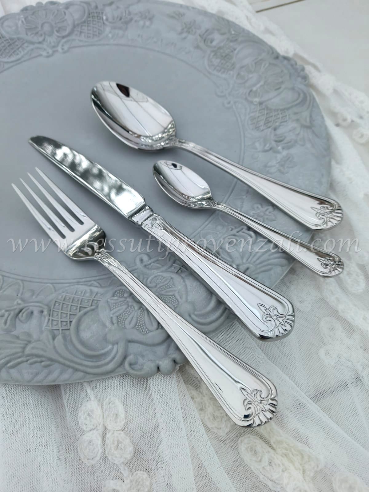 Rivadossi / Amefa set 4 posate (1 posto tavola) serie Duke alta qualità