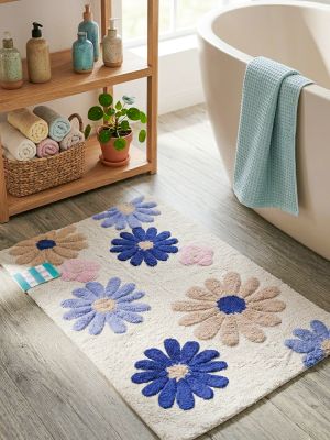 Tappeto serie Margherite cm.55x85 colore avorio
