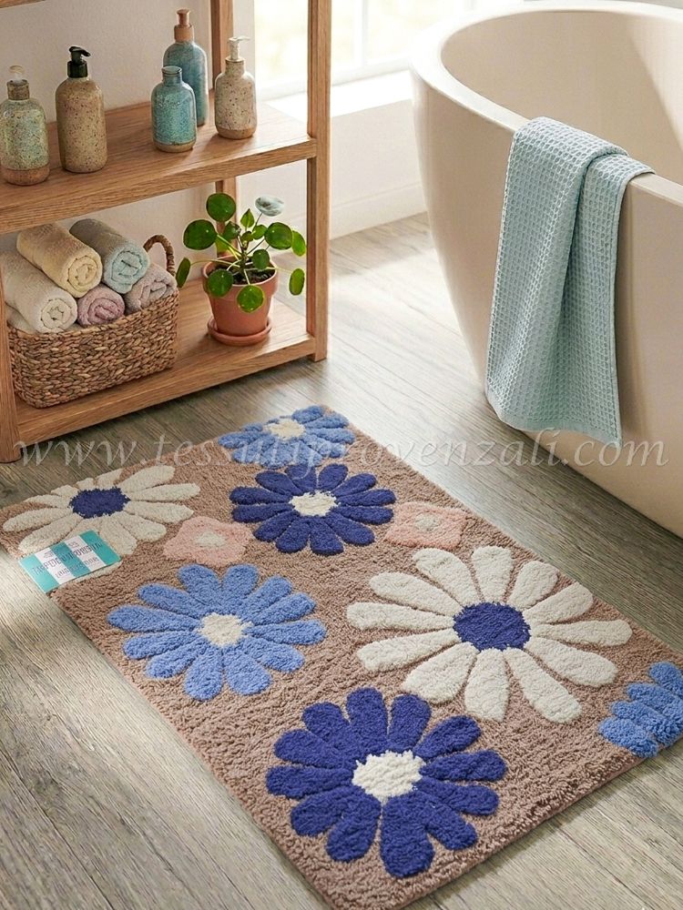 Tappeto serie Margherite cm.55x85 colore beige intenso