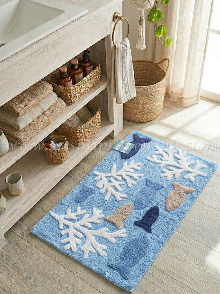 Tappeto serie Oltremare cm.55x85 colore azzurro