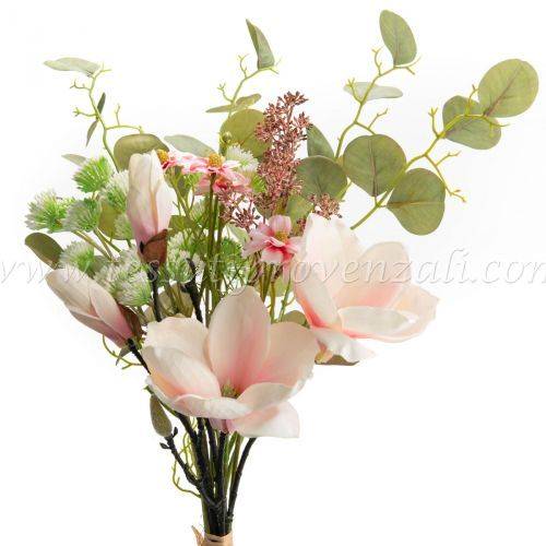 4 Fiori Artificiali Di Ciliegio CYIOU - 47 Cm, Seta Rosa Scuro - Per Decorazioni Casa, Matrimoni, Bouquet Fai Da Te