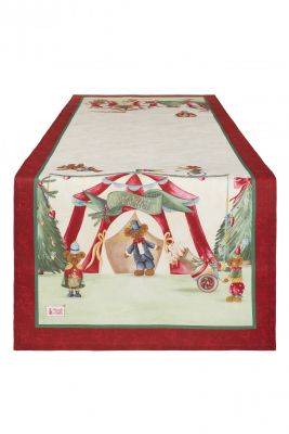 Raebel - Runner da tavola con coniglietti ricamati, varie misure, multicolore, dimensioni: 40 x 140 cm