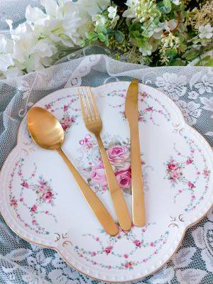 Set 18 Besteck (für 6 Personen) Edelstahl Edel Home Farbe Silber